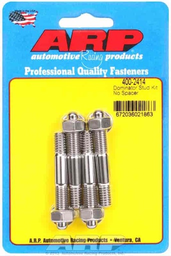 [ARP-400-2414] ARP 400-2414: Carb Stud Kit Dominator without Spacer, 5/16" x 2.225" O.A.L.