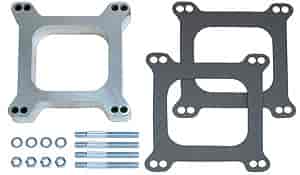 [TRD-2084] Trans Dapt 2084: 1" Holley/AFB 4-bbl Carburetor Spacer Open Plenum
