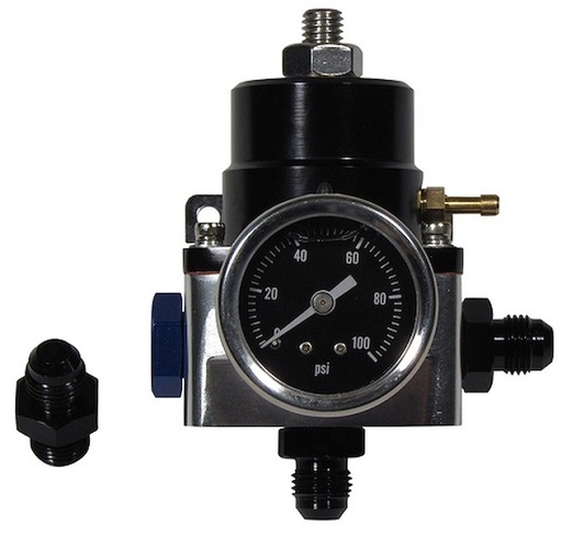 [TNK-AFPR1] Tanks Inc. AFPR1: AFPR1 Adj. Fuel Pressure Regulator w/ Fittings & Gauge 35-70 PSI