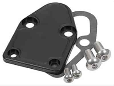 [AAF-ALL40306] Allstar Performance ALL40306: Small Block Chevy Fuel Pump Block-Off Plate Black