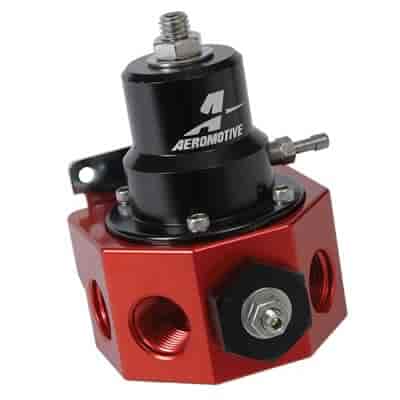[AEI-13209] Aeromotive 13209: Double Adjustable Carbureted 4-Port Regulator (1) -8AN O-Ring Inlet Port