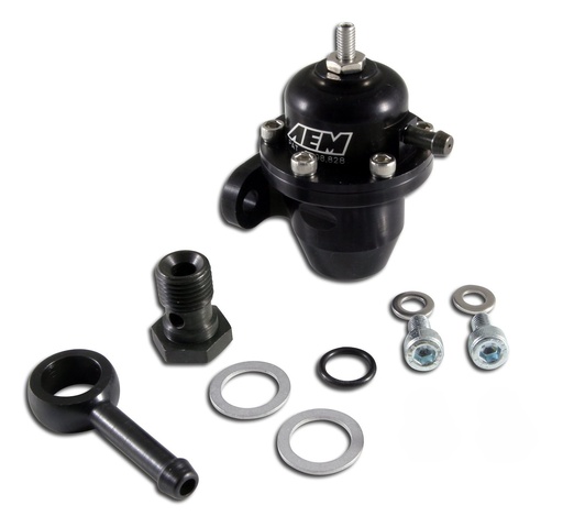 [AVM-25-303BK] AEM Electronics 25-303BK: Adjustable Fuel Pressure Regulator 1986-2005 Acura/Honda