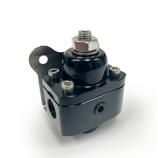 [MLL-BPP13205BK] Blueprint Engines BPP13205BK: BPP13205BK Billet Aluminum Fuel Pressure Bypass, 5-12 PSI, 6AN ORB, Black