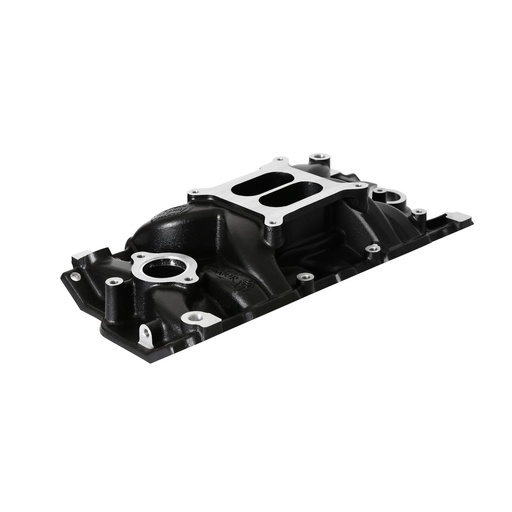 [WND-8120BK] Weiand 8120BK: Street Warrior Aluminum Intake Manifold Small Block Chevy 262-400