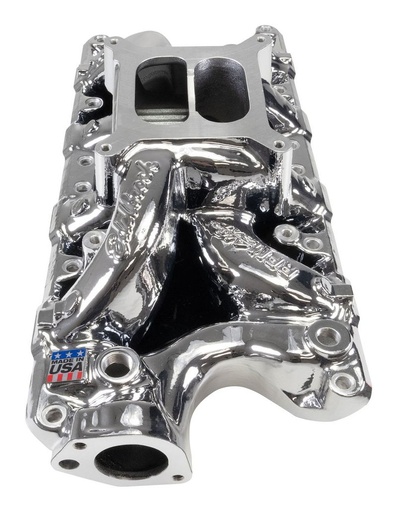 [EDL-7521-CP] Edelbrock 7521-CP: 7521-CP RPM Air-Gap Intake Manifold Small Block Ford [Chrome Plasma Finish]