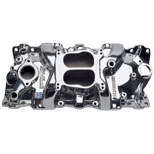 [EDL-21011] Edelbrock 21011: Performer Polished Intake Manifold for Small Block Chevy