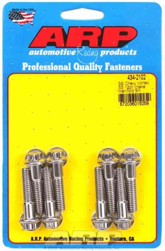 [ARP-434-2102] ARP 434-2102: Intake Manifold Bolt Kit Small Block Chevy Vortec