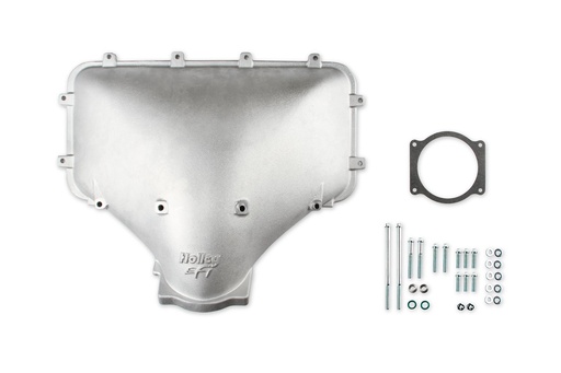 [HLY-300-302] Holley 300-302: 300-302 EFI Hi-Ram 105 mm Side-Mount Intake Manifold Plenum Top for GM Style Throttle Body [Cast Finish]