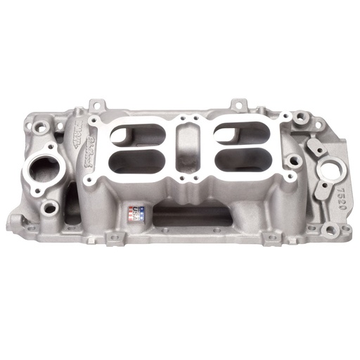 [EDL-7520] Edelbrock 7520: RPM Air-Gap Dual-Quad Manifold 1975 and Earlier BB-Chevy with Oval Ports