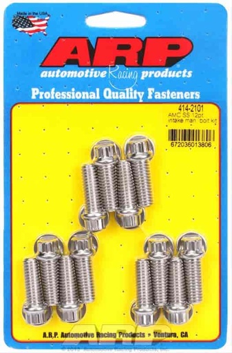 [ARP-414-2101] ARP 414-2101: Intake Manifold Bolt Kit AMC 290-390, Uses 3/8" Socket