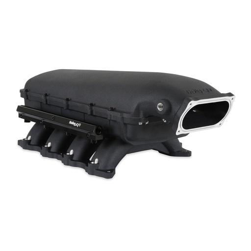[HLY-300-910BK] Holley 300-910BK: 300-910BK Hi-Ram Modular Intake Manifold for Ford Coyote Engines w/150mm x 66mm Single Oval Throttle Body (Black)