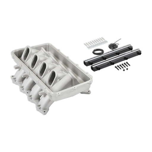 [HLY-300-920] Holley 300-920: 300-920 Hi-Ram Modular Intake Manifold Base w/Fuel Rails for Ford Coyote Engines (Natural)