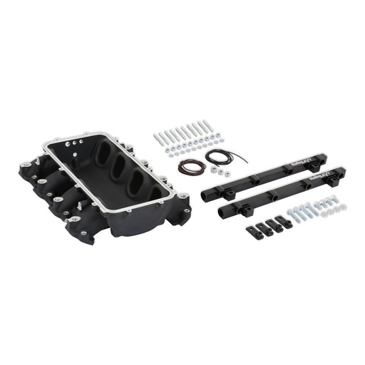 [HLY-300-711BK] Holley 300-711BK: 300-711BK Lo-Ram Intake Manifold Base for Port Injected GM Gen V LT Engines (Black)