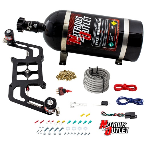 [NXO-00-10604-10] Nitrous Outlet 00-10604-10: 00-10604-10 4150 Stinger 2 System, Hard-Line/.122 Nitrous Solenoid/.177 Fuel Solenoid/Boomerang Solenoid Bracket, Gas/E85