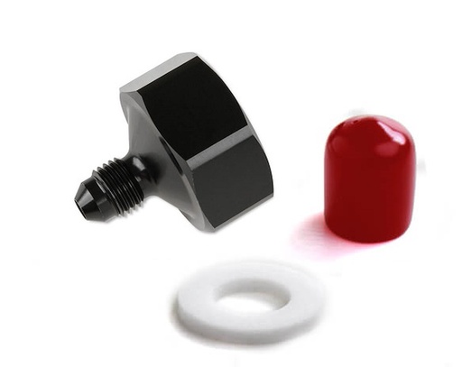 [NOS-16221NOS] NOS 16221NOS: 16221NOS Bottle Nut Adapter -4AN-660 [Anodized Black]