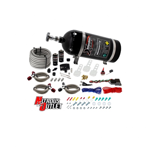 [NXO-22-82002] Nitrous Outlet 22-82002: 22-82002 X-Series Ford 2005-2010 Mustang GT4.6L 3V EFI Single-Nozzle System, Gas/E85, 5-55psi, 35-200HP