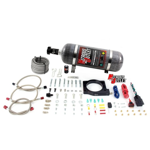 [NXO-0010125DRY12] Nitrous Outlet 0010125DRY12: 00-10125-DRY-12 GM 90 mm MagnaCharger DRY Plate System, 50-200HP, 12lb Bottle