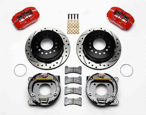 [WIL-140-11398-DR] Wilwood 140-11398-DR: Dynapro Low-Profile Rear Parking Brake Kit Rear End Axle: 10/12 Bolt Flange