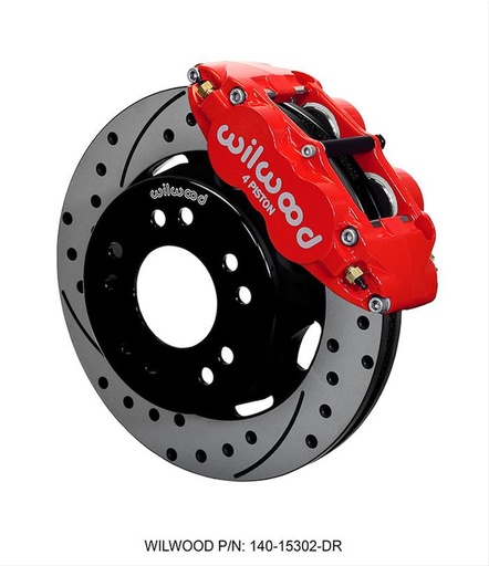 [WIL-140-15302-DR] Wilwood 140-15302-DR: Forged Narrow Superlite 4R Big Brake Front Brake Kit 1963-1987 GM Vehicles