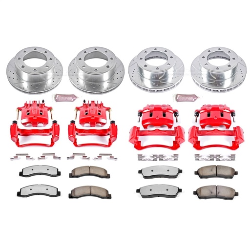 [PWR-KC1906A-36] Power Stop KC1906A-36: Truck and Tow Z36 Front/Rear Brake Pad, Rotor and Caliper Kit