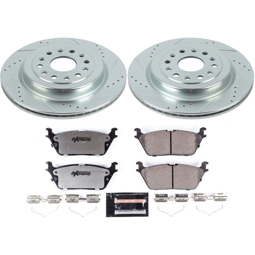 [PWR-K8184-36] Power Stop K8184-36: Z36 Rear Brake Pads and Rotors Kit Fits Late Model Ram 1500 Trucks