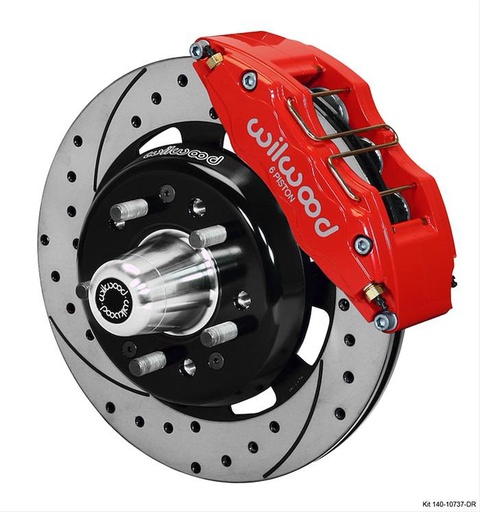 [WIL-140-10737-DR] Wilwood 140-10737-DR: DynaPro 6 Big Brake Front Hub Kit 1955-1957 Chevy Vehicles