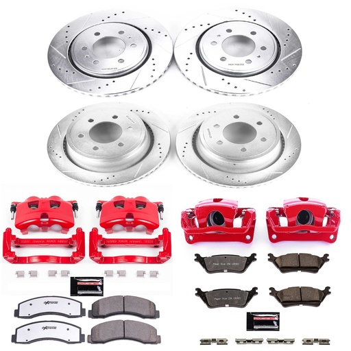 [PWR-KC6268-36] Power Stop KC6268-36: Truck and Towing Z36 Brake Upgrade Kit Cross-Drilled and Slotted Rotors Z36 Carbon Ceramic Brake Pad