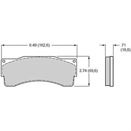 [WIL-150-9118K] Wilwood 150-9118K: BP-10 Smart Pads Brake Pads Calipers: Wilwood TC-6 (Truck/SUV) Caliper