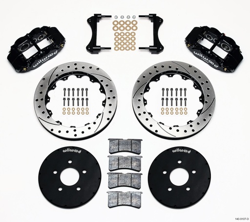 [WIL-140-9107-D] Wilwood 140-9107-D: Superlite 6 Big Brake Front Hat Kit 1994-04 Mustang