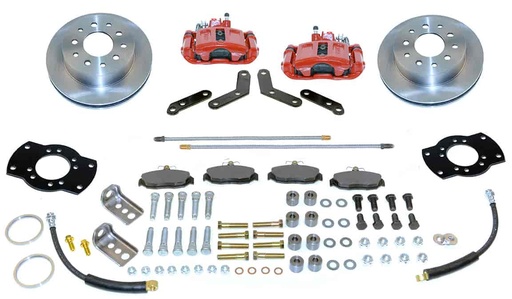 [TSB-A125-4HDR] SSBC-USA A125-4HDR: Single Piston Rear Disc Brake Conversion Kit 1971-1996 Chevrolet Impala/Caprice