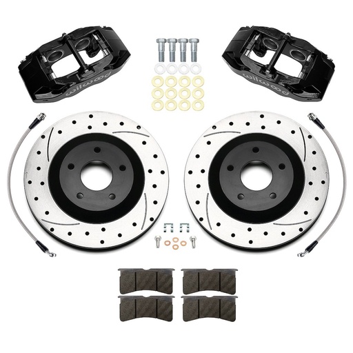 [WIL-140-17671-D] Wilwood 140-17671-D: 140-17671-D SLC56 Front Brake Kit for 2005-2013 Chevrolet Corvette [Black Powder-Coated Calipers]