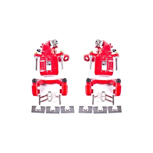 [PWR-S3298] Power Stop S3298: Performance Rear Brake Calipers Powder Coated Red Pair