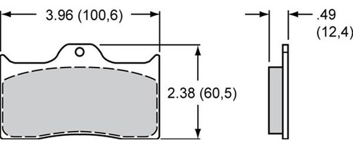 [WIL-150-40-7112K] Wilwood 150-40-7112K: 150-40-7112K Smart Pad BP-40 Brake Pads