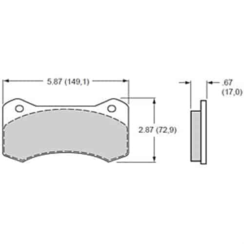 [WIL-150-9488K] Wilwood 150-9488K: BP-10 Smart Pads Brake Pads Calipers: Wilwood W6A