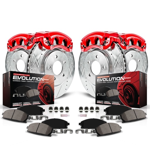 [PWR-KC1548] Power Stop KC1548: Z23 Evolution Sport Performance 1-Click Brake Kit w/Calipers