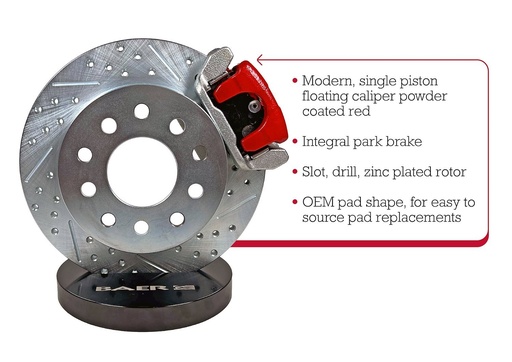 [BAE-4302519R] Baer Brake 4302519R: CLS RR 1 PISTON INT PARK