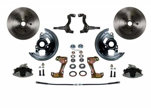 [LEB-FC1006SM] Leed Brakes FC1006SM: Chevy II/Nova Front Disc Brake Conversion Kit w/Stock Height Spindles