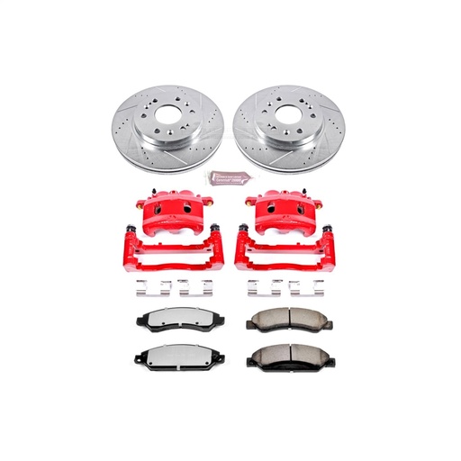 [PWR-KC2067-36] Power Stop KC2067-36: Truck and Tow Z36 Front Brake Pad, Rotor and Caliper Kit