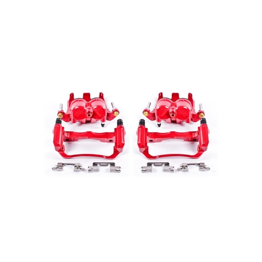 [PWR-S3122A] Power Stop S3122A: Performance Front Brake Calipers Powder Coated Red Pair