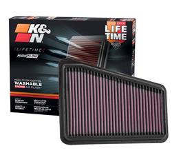 [KNN-33-5068] K&N 33-5068: 33-5068 High-Performance O.E. - Style Replacement Filter, Select Genesis G70/Kia Stinger 3.3L V6, Right Side