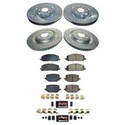 [PWR-K8694] Power Stop K8694: K8694 Z23 Daily Driver Carbon-Fiber Ceramic Brake Pad & Drilled & Slotted Rotor Kit
