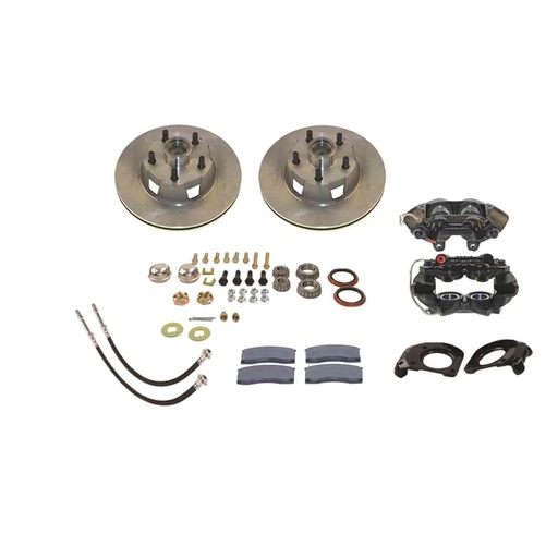 [TSB-W120] SSBC-USA W120: Front 4-Piston Drum to Disc Brake Conversion Kit At The Wheels Only