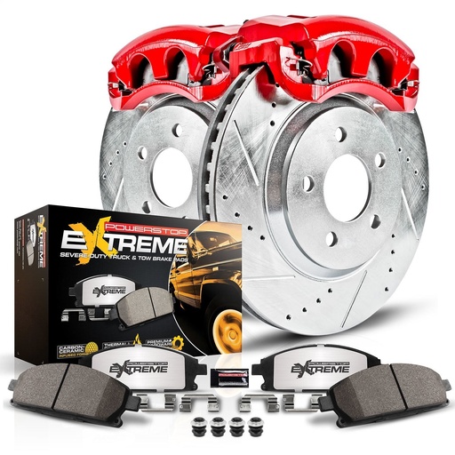 [PWR-KC5411-36] Power Stop KC5411-36: Truck and Towing Z36 Brake Upgrade Kit Cross-Drilled and Slotted Rotors Z36 Carbon Ceramic Brake Pad