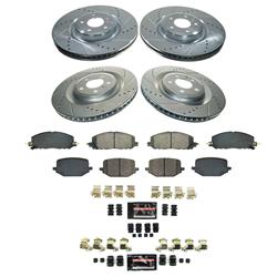 [PWR-K8694-36] Power Stop K8694-36: K8694-36 Z36 Truck & SUV Carbon-Fiber Ceramic Brake Pad & Drilled & Slotted Rotor Kit