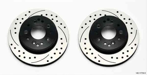 [WIL-140-11739-D] Wilwood 140-11739-D: Rear Brake Rotor Upgrade Kit 1965-1982 Chevrolet Corvette