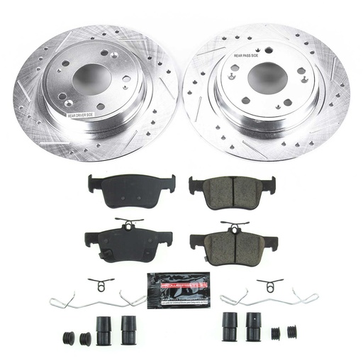 [PWR-K8063] Power Stop K8063: Z23 Evolution Sport Rear Brake Upgrade Kit Fits Select Honda Accord Models