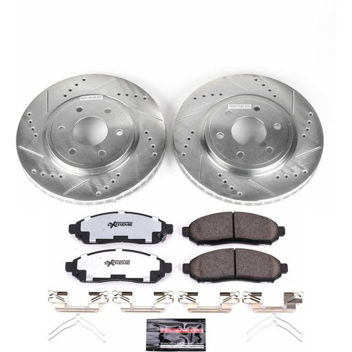 [PWR-K142-36] Power Stop K142-36: Truck and Tow Z36 Front Brake Pad and Rotor Kit Fits Select 2005-2018 Nissan, Suzuki Models