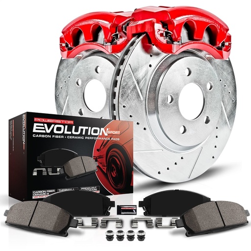 [PWR-KC1990] Power Stop KC1990: Z23 Evolution Sport Performance 1-Click Brake Kit w/Calipers