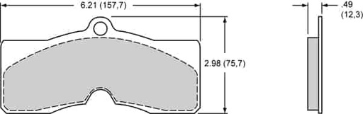 [WIL-150-D0008K] Wilwood 150-D0008K: ProMatrix Front & Rear Brake Pads Calipers: D8-4, D8-6