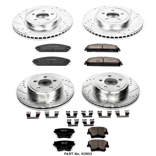[PWR-K2853] Power Stop K2853: High Performance Brake Pads & Rotor Kit